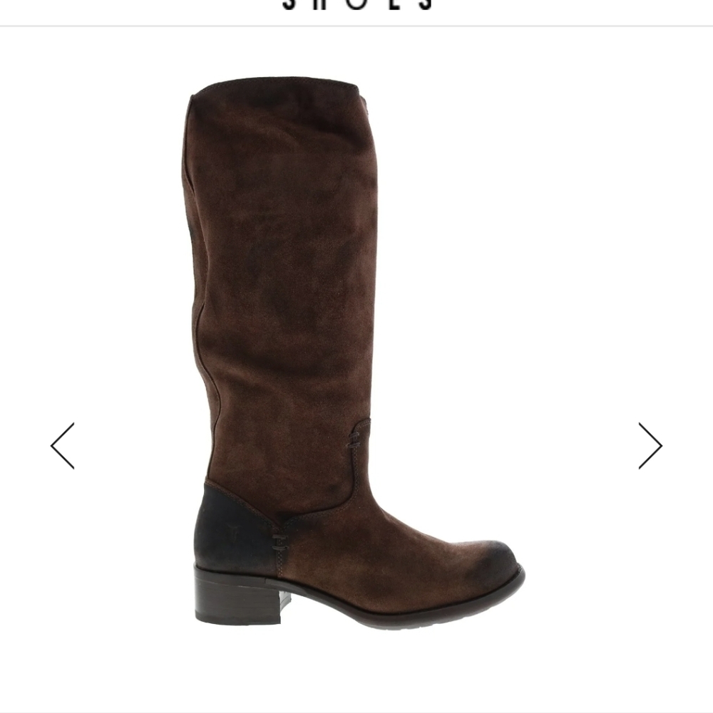 Frye Brown Suede Boots